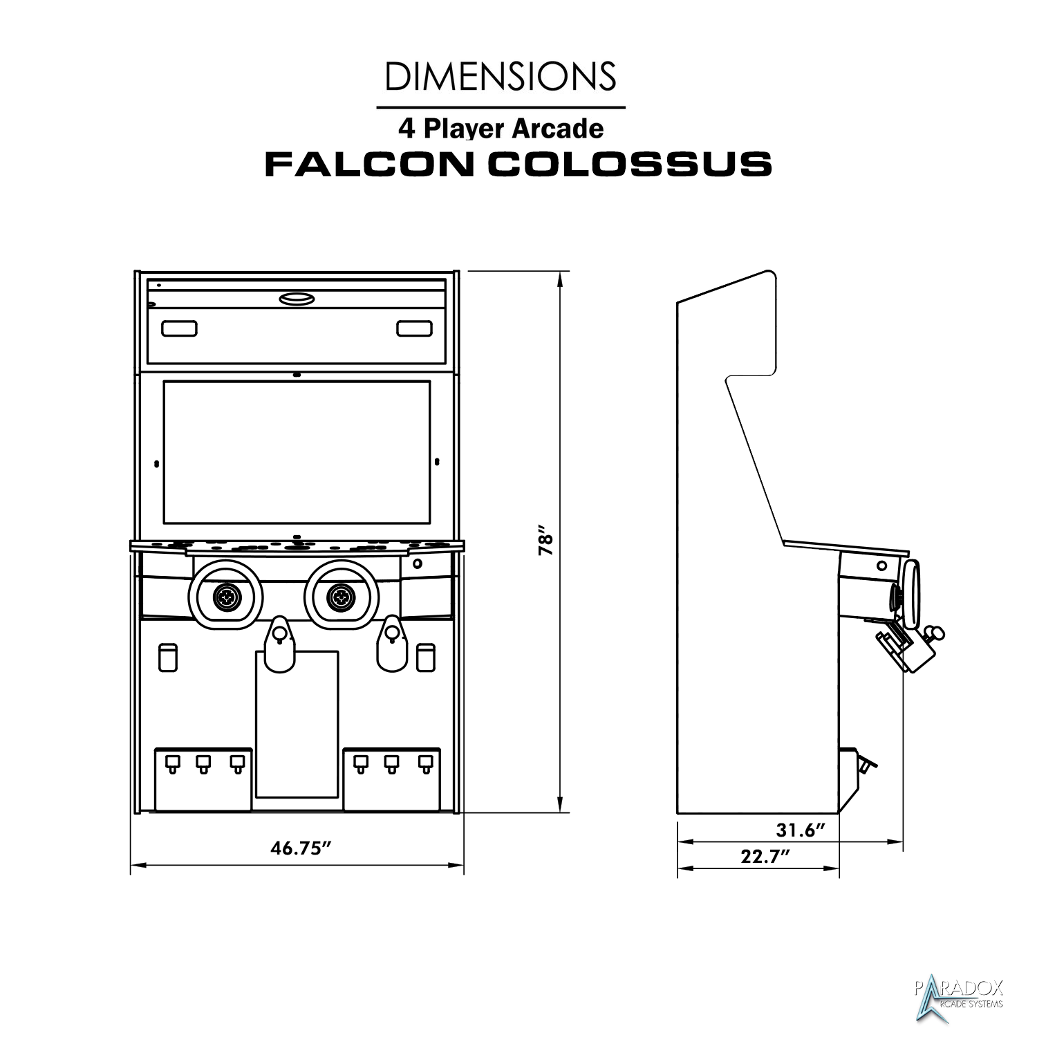 FALCON/COLOSSUS' v2.0 - XL 4 Player Arcade (First-Class) - 43